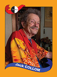 Jack Collom poetry trading card