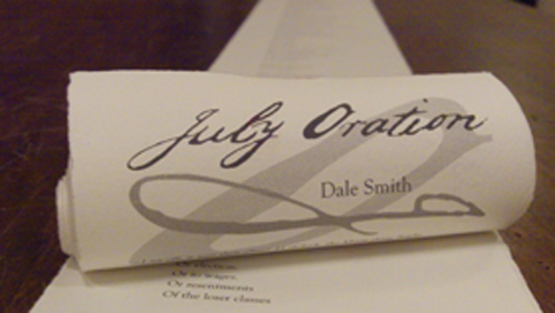 July Oration by Dale Smith